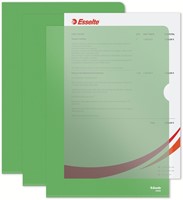 L-map Esselte standaard A4 0.11mm PP groen 100 Stuk-5