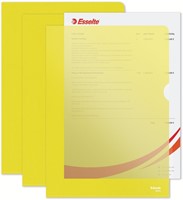 L-map Esselte standaard A4 0.11mm PP geel 100 Stuk-9