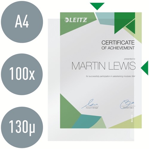 L-map Leitz Premium PP A4 transparant 100 Stuk-3