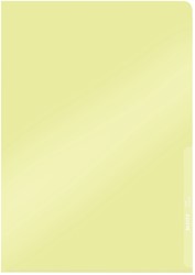 L-map Leitz Premium copy safe PVC A4 geel 100st 100 Stuk