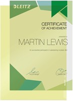 L-map Leitz Premium copy safe PVC A4 geel 100st 100 Stuk-1