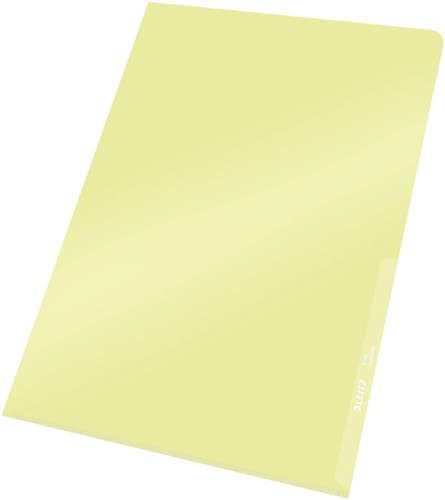 L-map Leitz Premium copy safe PVC A4 geel 100st 100 Stuk-2