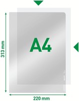 L-map Leitz Premium copy safe PVC A4 glashelder 100 Stuk-3