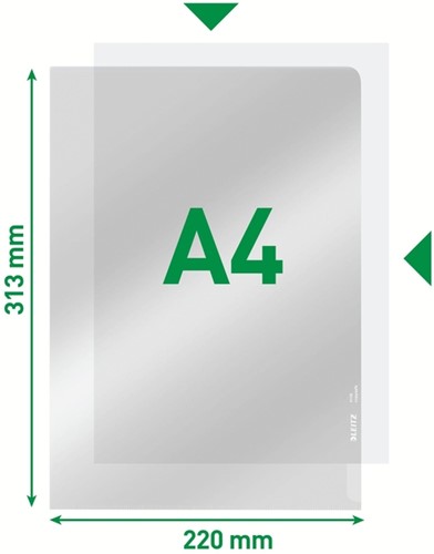 L-map Leitz Premium copy safe PVC A4 glashelder 100 Stuk-6