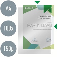 L-map Leitz Premium copy safe PVC A4 glashelder 100 Stuk-4