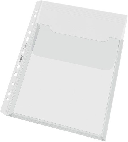 Harmonica showtas Leitz klep PP A4  glashelder 5 Stuk