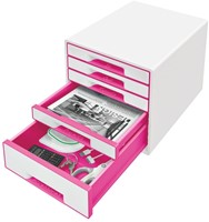 Ladenblok Leitz WOW 5 laden wit/roze 1 Stuk-1