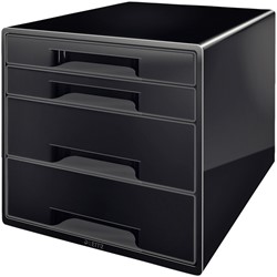 Ladenblok Leitz WOW CUBE A4 maxi 4 laden zwart 1 Stuk