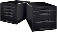 Ladenblok Leitz WOW CUBE A4 maxi 4 laden zwart 1 Stuk-3
