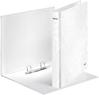 Ringband Leitz WOW A4 maxi 2-rings D-mech 40mm wit 1 Stuk