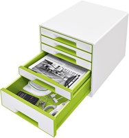 Ladenblok Leitz WOW 5 laden wit/groen 1 Stuk-2