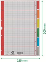 Tabbladen Leitz 4350 A4 4r karton 6dlg grijs 1 Stuk-5