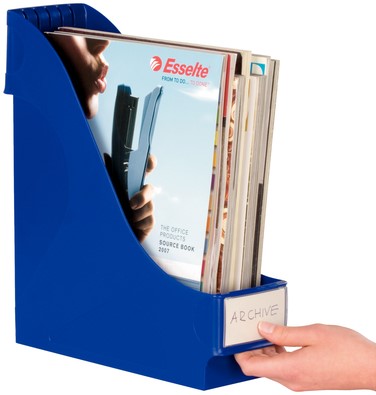 Tijdschriftencassette Leitz extra breed blauw 1 Stuk-2