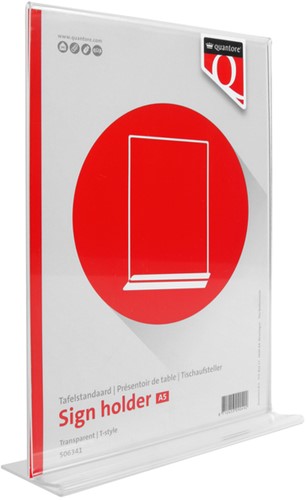 Kaarthouder Quantore A5 T staand 1 Stuk-5