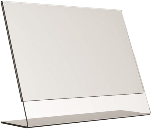 Kaarthouder Europel A4 L-standaard dwars acryl 1 Stuk-2