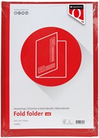 Vouwmap Quantore A4 ongelijke zijde 250gr rood 1 Stuk-1
