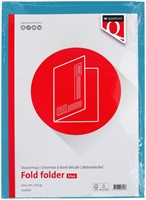 Vouwmap Quantore A4 ongelijke zijde 320gr blauw 1 Stuk-2