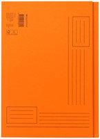 Vouwmap Quantore A4 Ongelijke Zijde 250gr Oranje 1 Stuk