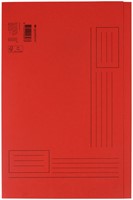 Vouwmap Quantore fo ongelijke zijde 320gr rood 1 Stuk