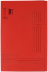 Vouwmap Quantore fo ongelijke zijde 320gr rood 1 Stuk