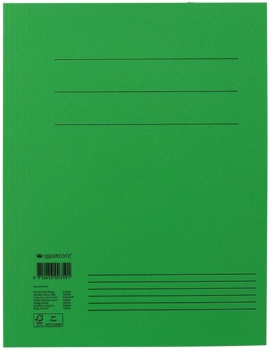 Dossiermap Quantore A4 300gr groen 1 Stuk