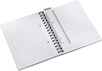 Notitieboek Leitz WOW A5 spiraal 160pg lijn roze 1 Stuk-2
