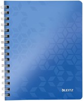 Notitieboek Leitz WOW A5 spiraal PP lijn blauw 1 Stuk