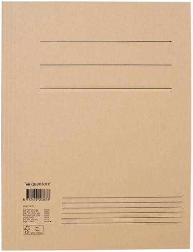Dossiermap Quantore A4 300gr chamois 1 Stuk