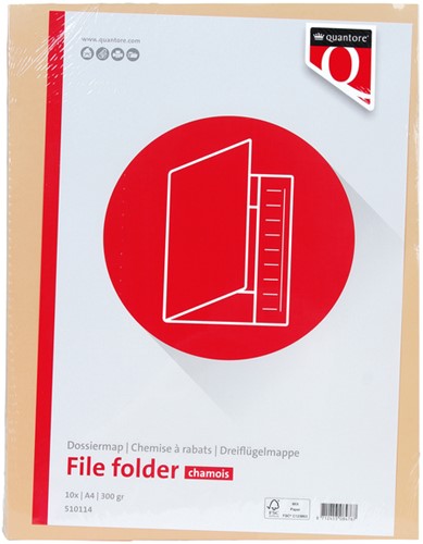 Dossiermap Quantore A4 250gr chamois 1 Stuk-2