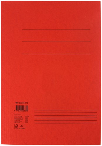 Dossiermap Quantore Fo 300gr rood 1 Stuk