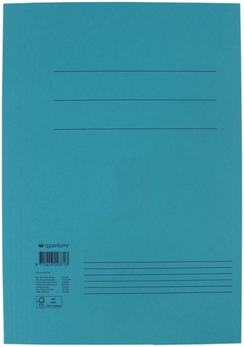 Dossiermap Quantore Folio 250gr blauw 1 Stuk