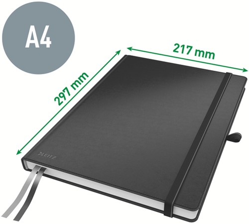 Notitieboek Leitz Complete A4 160blz 100gr lijn zw 1 Stuk-2