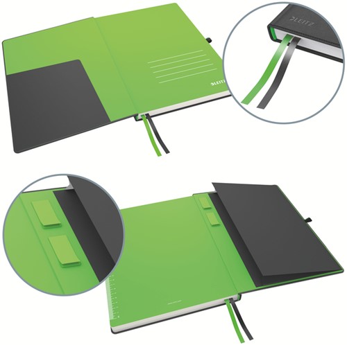 Notitieboek Leitz Complete A4 160blz 100gr lijn zw 1 Stuk-3