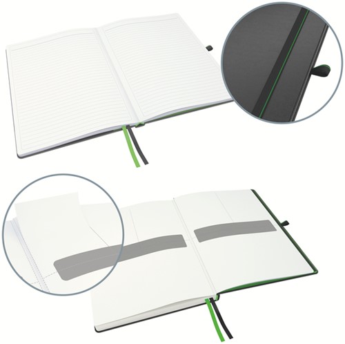 Notitieboek Leitz Complete A4 160blz 100gr lijn zw 1 Stuk-1