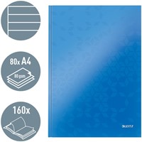 NOTITIEBOEK LEITZ WOW A4 LIJN 80V BLAUW 1 Stuk-1