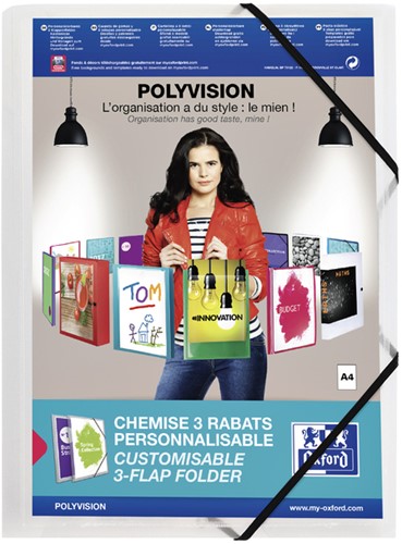 Elastomap Oxford Polyvision A4 incl insteektas tr 1 Stuk