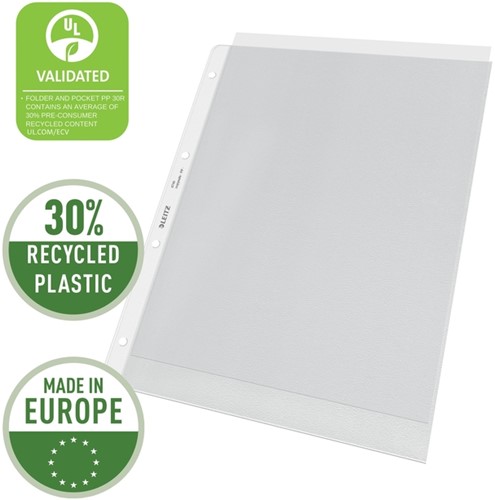 Showtas Leitz Premium 4-gaats PP A4 transparant 100 Stuk-1
