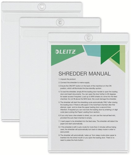 U-map met ophangoog Leitz Premium PVC A5 50st 50 Stuk-3