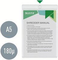 U-map met ophangoog Leitz Premium PVC A5 50st 50 Stuk-1