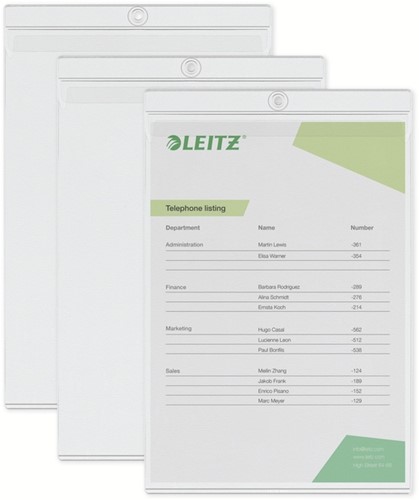 U-map met ophangoog Leitz Premium PVC A4 50st 50 Stuk-3