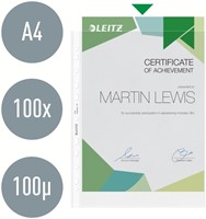 Showtas Leitz Premium 0.10mm PP A4 transparant 100 Stuk-4