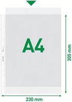 Showtas Leitz Premium 0.10mm PP A4 transparant 100 Stuk-2