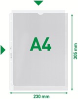 Showtas Leitz Premium uitsnede PP A4 transparant 100 Stuk-2