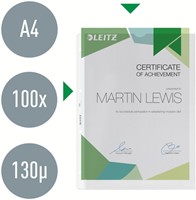 Showtas Leitz Premium uitsnede PP A4 transparant 100 Stuk-1