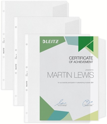 Showtas Leitz Premium met klep PP A4 transparant 50 Stuk-8