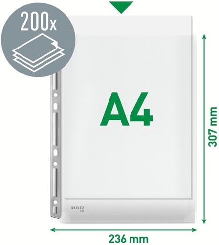 Harmonica showtas Leitz metalen perforatie A4 3 Stuk-3