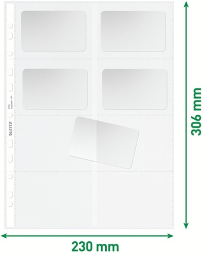 Showtas Leitz Premium visitekrt PP A4 glashelder 10 Stuk-2