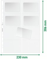 Showtas Leitz Premium visitekrt PP A4 glashelder 10 Stuk-5