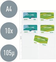 Showtas Leitz Premium visitekrt PP A4 glashelder 10 Stuk-4