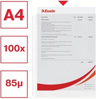 Showtas Esselte 0.08mm 21-gaats A4 mat 100 Stuk-4